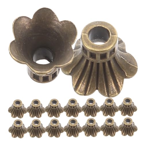 SEWACC 100 Stück Blumen Perlenkappen Für Abstandshalter Metall Perlenkappen Schmuckherstellung Metallkappen Schmuckzubehör SEWACC 100 Stück Blumen Perlenkappen Für Abstandshalter Metall Perlenkappen Schmuckherstellung Metallkappen Schmuckzubehör von SEWACC