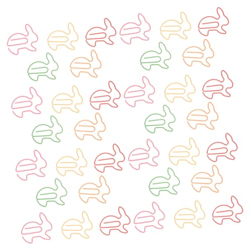 SEWACC 100 Stück Büroklammern In Kaninchenform Büroklammern In Kaninchenform Organizer Clips Tagebuch Lesezeichen Clips Süße Hasen Tagebuch von SEWACC