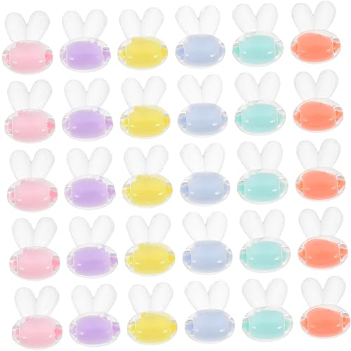 SEWACC 100 Stück Bunte DIY Perlen mit Niedlichen Cartoon Kaninchen Formen Leichte Glatte Kunststoffperlen für Armband und Schmuckherstellung für Kreative Bastelarbeiten SEWACC 100 Stück Bunte DIY Perlen mit Niedlichen Cartoon Kaninchen Formen Leichte Glatte Kunststoffperlen für Armband und Schmuckherstellung für Kreative Bastelarbeiten von SEWACC