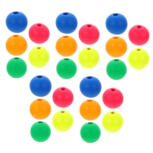 SEWACC 100 Stück Bunte Holzperlen DIY Bastelzubehör für Schmuckherstellung für Armbänder und Kreative Projekte Vielseitig Einsetzbar und Einfach zu Verarbeiten von SEWACC
