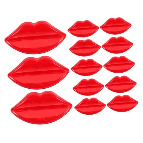 SEWACC 100 Stück Bunte Kunststoffknöpfe in Lippenform Leichte DIY Bastelknöpfe für Nähen Puppen Kleidung Vielseitige Anwendungsbereiche Langlebig und Detailreich Gestaltet von SEWACC