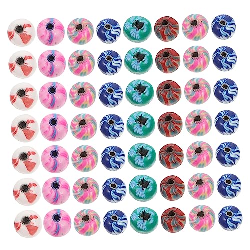 SEWACC 100 Stück Bunte Polymer Clay Spacer Perlen für DIY Schmuckherstellung Runde Bastelperlen für Armbänder und Ohrringe Kinderfreundlich und Sicher von SEWACC