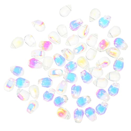 SEWACC 100 Stück DIY Perlen für Schmuckherstellung Wasserfall Perlen Glitzernde Charms für Armbänder und Ohrringe für Bastelprojekte und Handwerkskunst von SEWACC