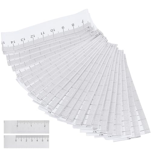 SEWACC 100 Stück Einweg-Papiermaßband, doppelseitige Wundmesslineale, 100 Stück, weiß, ideal für Kliniken, Klassenzimmer und Kopfmessung SEWACC 100 Stück Einweg-Papiermaßband, doppelseitige Wundmesslineale, 100 Stück, weiß, ideal für Kliniken, Klassenzimmer und Kopfmessung von SEWACC
