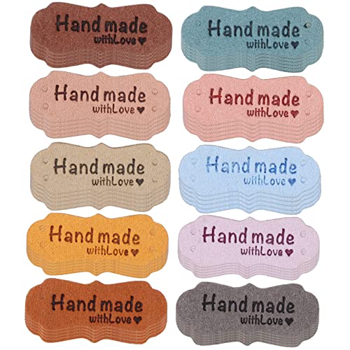 SEWACC 100 Stück Etiketten Hutflicken Für Kleidung Stoffmarker Zubehör Personalisierte Namensaufkleber Dankeschön Rund Schlüsselanhänger Schlüsselanhänger Nähmaschine Für Tags von SEWACC