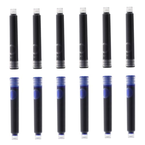 SEWACC 100 Stück Füller Tintenpatronen Schwarz Blau Rot Langlebige Tintenfüllung Kompatibel mit Standard Füllfederhaltern Glattes Praktische Nachfüllung für Schreibgeräte SEWACC 100 Stück Füller Tintenpatronen Schwarz Blau Rot Langlebige Tintenfüllung Kompatibel mit Standard Füllfederhaltern Glattes Praktische Nachfüllung für Schreibgeräte von SEWACC