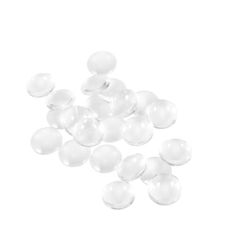 SEWACC 100 Stück Glas Cabochons Transparent Runde Flache Rückseite Glassteine zum Basteln Schmuckherstellung DIY Anhänger Zubehör SEWACC 100 Stück Glas Cabochons Transparent Runde Flache Rückseite Glassteine zum Basteln Schmuckherstellung DIY Anhänger Zubehör von SEWACC
