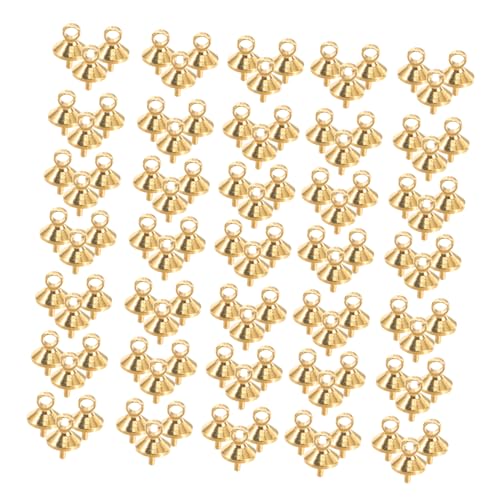 SEWACC 100 Stück Goldene Schmuckzubehör für Diy Halboffene Perlenverbinder für Ohrringe und Armbänder für Schmuckdesign SEWACC 100 Stück Goldene Schmuckzubehör für Diy Halboffene Perlenverbinder für Ohrringe und Armbänder für Schmuckdesign von SEWACC