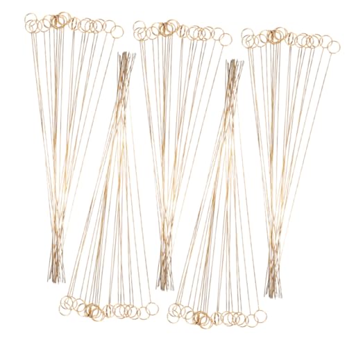 SEWACC 100 Stück Goldener Metall draht Kartenhalter Floral Design Stabiler Foto clip für Blumenarrangements Hochzeiten Partys Tischdekoration Vielseitig für Memo und Notizen Zuhause Büro von SEWACC