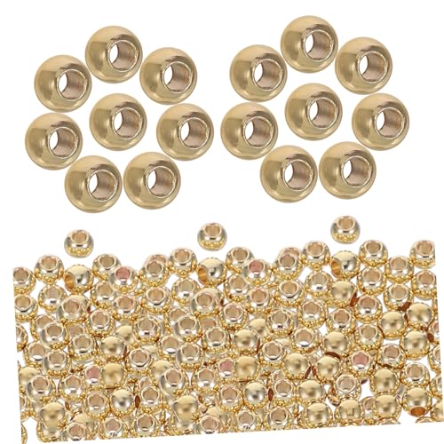 SEWACC 100 Stück Goldplattierte Abstandshalterperlen für Diy Schmuckherstellung für Armbänder und Ohrringe Langlebig und Hautfreundlich SEWACC 100 Stück Goldplattierte Abstandshalterperlen für Diy Schmuckherstellung für Armbänder und Ohrringe Langlebig und Hautfreundlich von SEWACC