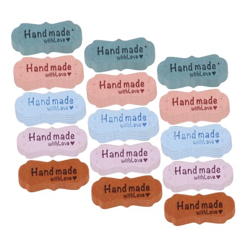 SEWACC 100 Stück Handgeprägte Mikrofasersamt Etiketten Zweilochig zum Annähen Weiche Verschleißfeste DIY Kleidungsetiketten für Hüte Kleidung Quilt und Bastelprojekte in Braun Hellgrün SEWACC 100 Stück Handgeprägte Mikrofasersamt Etiketten Zweilochig zum Annähen Weiche Verschleißfeste DIY Kleidungsetiketten für Hüte Kleidung Quilt und Bastelprojekte in Braun Hellgrün von SEWACC