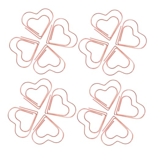SEWACC 100 Stück Herz Büroklammern Roségold Metall Kleine Herzförmige Paperclips für Bürobedarf Dokumentenorganisation und Dekoration Praktisch und Stilvoll für Frauen Schüler und SEWACC 100 Stück Herz Büroklammern Roségold Metall Kleine Herzförmige Paperclips für Bürobedarf Dokumentenorganisation und Dekoration Praktisch und Stilvoll für Frauen Schüler und von SEWACC