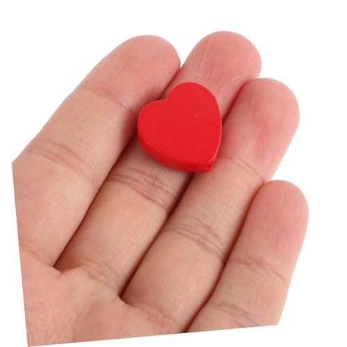 SEWACC 100 Stück Herzförmige Holzperlen Rote Valentinstag Deko Perlen Für DIY Schmuck Basteln Armbänder Anhänger Natürliche Holzperlen Robust Vielseitig SEWACC 100 Stück Herzförmige Holzperlen Rote Valentinstag Deko Perlen Für DIY Schmuck Basteln Armbänder Anhänger Natürliche Holzperlen Robust Vielseitig von SEWACC