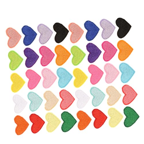 SEWACC 100 Stück Herzförmige Stickerei Applikationen Bunte Bügelflicken und Aufnähbare Patches für Kleidung Rucksäcke Schuhe DIY Reparatur und Dekoration SEWACC 100 Stück Herzförmige Stickerei Applikationen Bunte Bügelflicken und Aufnähbare Patches für Kleidung Rucksäcke Schuhe DIY Reparatur und Dekoration von SEWACC