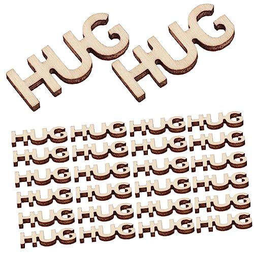 SEWACC 100 Stück Holz Hug Buchstaben Unlackierte Holzstücke für DIY Bastelprojekte Valentinstag Jahrestag Kreative und Dekorationen SEWACC 100 Stück Holz Hug Buchstaben Unlackierte Holzstücke für DIY Bastelprojekte Valentinstag Jahrestag Kreative und Dekorationen von SEWACC