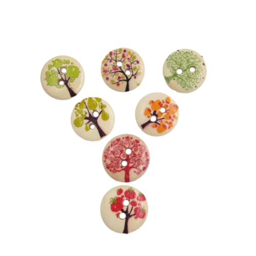 SEWACC 100 Stück Holzknöpfe mit Obst und Gemüsemuster DIY Bastelbedarf für Scrapbooking und Bekleidungsaccessoires und Langlebig SEWACC 100 Stück Holzknöpfe mit Obst und Gemüsemuster DIY Bastelbedarf für Scrapbooking und Bekleidungsaccessoires und Langlebig von SEWACC