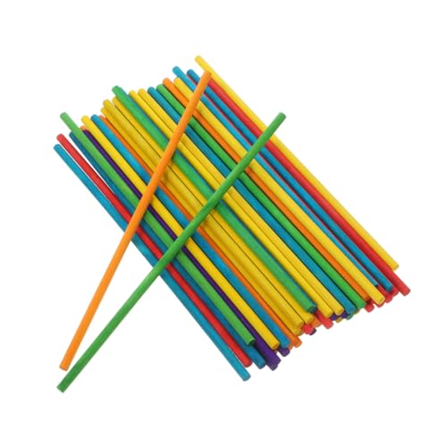 SEWACC 100 Stück Holzstäbchen für DIY Bastelarbeiten Rhythmus Sticks Handwerkliche Materialien für Musik Spiel von SEWACC