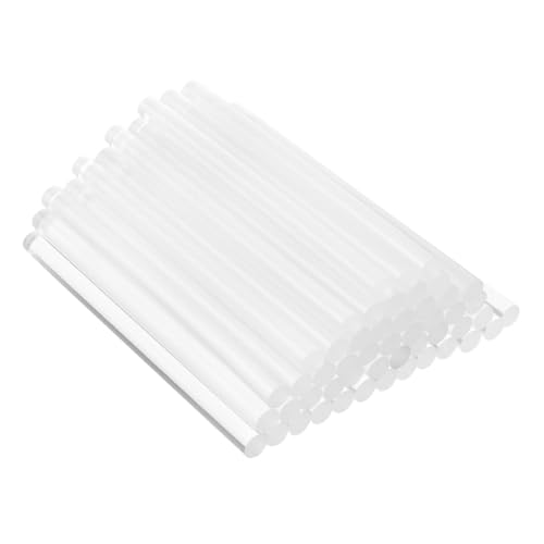 SEWACC 100 Stück Hot Melt Klebesticks Hochtemperatur Heißklebestifte mit Starker Haftung Transparent Weiß Vielseitig für Basteln Reparaturen DIY Zubehör und Haushaltsanwendungen von SEWACC