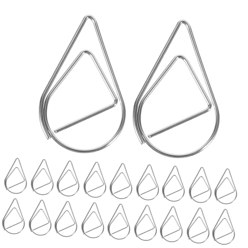 SEWACC 100 Stück Kleine Metallische Wasser Tropfen Büroklammern Kreative Dekorative Dokumentenhalter Stabile Mini Papierklammern für Büro Schule und Zuhause SEWACC 100 Stück Kleine Metallische Wasser Tropfen Büroklammern Kreative Dekorative Dokumentenhalter Stabile Mini Papierklammern für Büro Schule und Zuhause von SEWACC