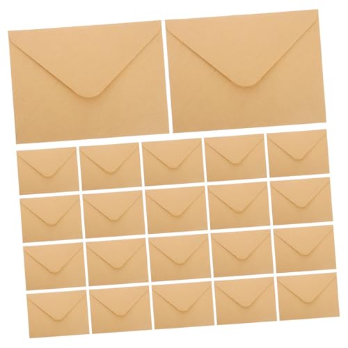 SEWACC 100 Stück Kraftpapier Umschläge Vintage Briefumschläge mit Nassklebung Wasseraktiviert Reißfest für Einladungen Grußkarten Briefe für Büro Schule und Zuhause SEWACC 100 Stück Kraftpapier Umschläge Vintage Briefumschläge mit Nassklebung Wasseraktiviert Reißfest für Einladungen Grußkarten Briefe für Büro Schule und Zuhause von SEWACC