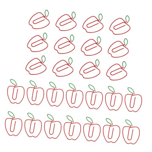 SEWACC 100 Stück Kreative Büroklammern Dekorative Notizklammern Apfel Büroklammern Planer Clip Apfelform Kleine Apfel SEWACC 100 Stück Kreative Büroklammern Dekorative Notizklammern Apfel Büroklammern Planer Clip Apfelform Kleine Apfel von SEWACC