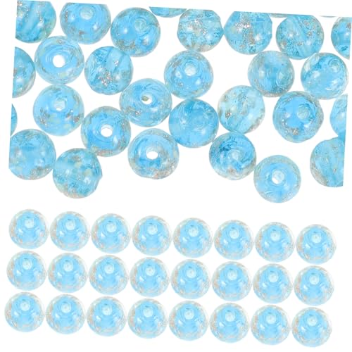 SEWACC 100 Stück Leuchtende Glasperlen in See Blau DIY Schmuckperlen für Armbänder Halsketten Spacer Perlen zum Auffädeln und Basteln Handgefertigte Schmuckherstellung SEWACC 100 Stück Leuchtende Glasperlen in See Blau DIY Schmuckperlen für Armbänder Halsketten Spacer Perlen zum Auffädeln und Basteln Handgefertigte Schmuckherstellung von SEWACC