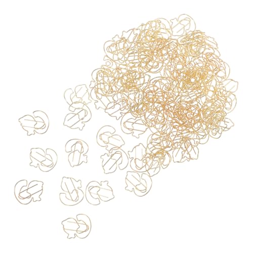 SEWACC 100 Stück Metall Büroklammern Tierform Enten Design Niedliche Metall Lesezeichen Clips Vielseitig für Büro Schule Dokumentenorganisation und Notizbuch Dekoration von SEWACC
