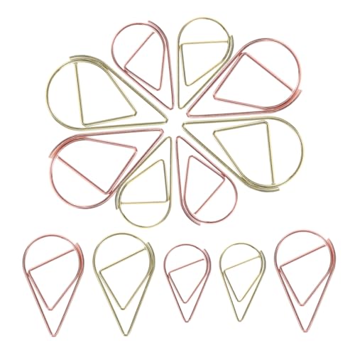 SEWACC 100 Stück Metallclips und Roségold Kleine Kreative Büroklammern für Notizen Einladungen und Dokumentenorganisation von SEWACC