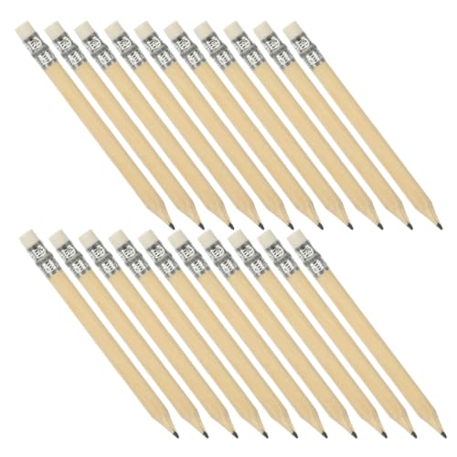 SEWACC 100 Stück Mini Golfbleistifte mit Radiergummi Kurze Runde Holzbleistifte für Schule und Freizeit Ergonomischer Schreibstift für Erwachsene SEWACC 100 Stück Mini Golfbleistifte mit Radiergummi Kurze Runde Holzbleistifte für Schule und Freizeit Ergonomischer Schreibstift für Erwachsene von SEWACC