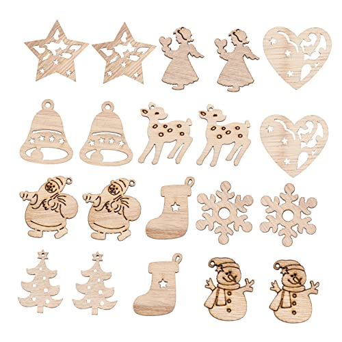 SEWACC 100 Stück Natürliches Holzdekor Dekorationen Stichworte Verzierungen für das Handwerk DIY-Ornamente Mason Christbaum anhänger christbaumanhänger Holzdekoration Partyzubehör hölzern SEWACC 100 Stück Natürliches Holzdekor Dekorationen Stichworte Verzierungen für das Handwerk DIY-Ornamente Mason Christbaum anhänger christbaumanhänger Holzdekoration Partyzubehör hölzern von SEWACC