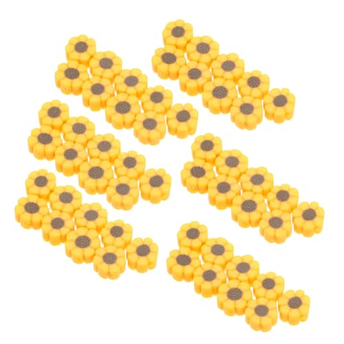 SEWACC 100 Stück Polymer Clay Perlen Flache Spacer Beads für DIY Armband Bastelperlen Schmuckherstellung Zubehör von SEWACC