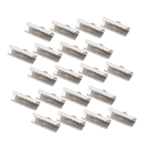 SEWACC 100 Stück Quetschperlen für Schmuckherstellung Kordelenden für Armbänder und DIY Projekte Geeignet für Bänder und Kunsthandwerk von SEWACC