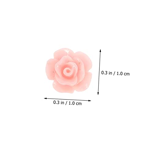 SEWACC 100 Stück Resin Blumen Anhänger mit Leichte DIY Schmuckperlen für Ohrringe und Bastelprojekte Bunte Resin DIY Materialien für Handgemachten Schmuck von SEWACC
