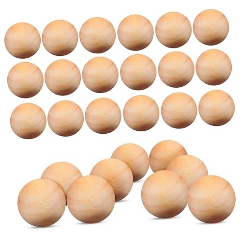 SEWACC 100 Stück Runde Holzkugeln Unbehandelt Ohne Glatte Holzperlen für DIY Handwerk Schmuck Bastelprojekte Kreative Dekoration SEWACC 100 Stück Runde Holzkugeln Unbehandelt Ohne Glatte Holzperlen für DIY Handwerk Schmuck Bastelprojekte Kreative Dekoration von SEWACC