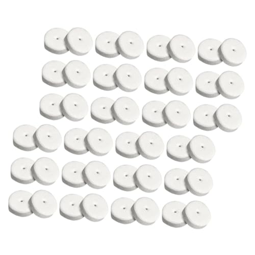 SEWACC 100 Stück Schaumstoff Ohrpolster Ohrläppchen Stützflicken Stoßdämpfend und Schützend für Schwere Ohrringe Ohrstecker Sicherheits und Schutzpads Weiß Komfortabel und Sicher von SEWACC