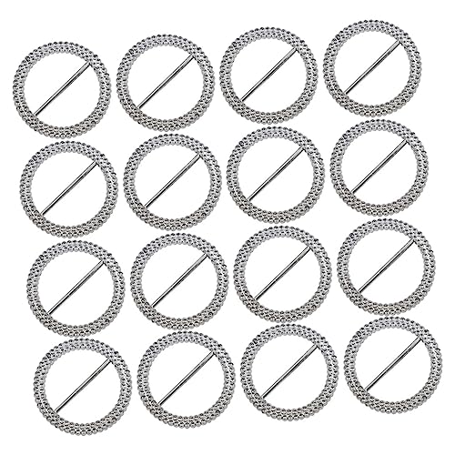 SEWACC 100 Stück Schnallenclips für Schals hochzeitsdeko wedding decoration slice Schleifenschieber Bandschnallen Schnallenschieber für Einladungsschreiben Schnallenclips für die Hochzeit von SEWACC