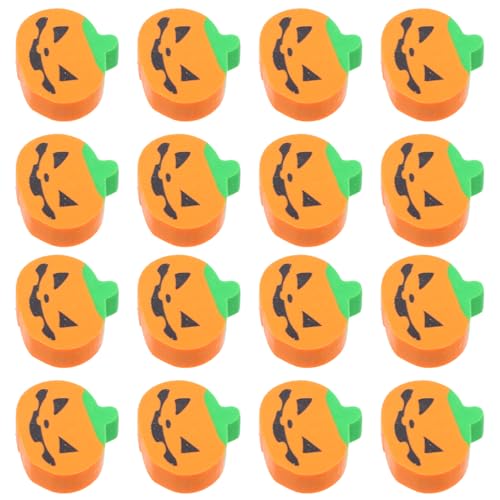 SEWACC 100 Stück Süße Kürbisform Radiergummis für Schulbelohnungen Halloween Goody Bags und Bastelprojekte für Schüler von SEWACC