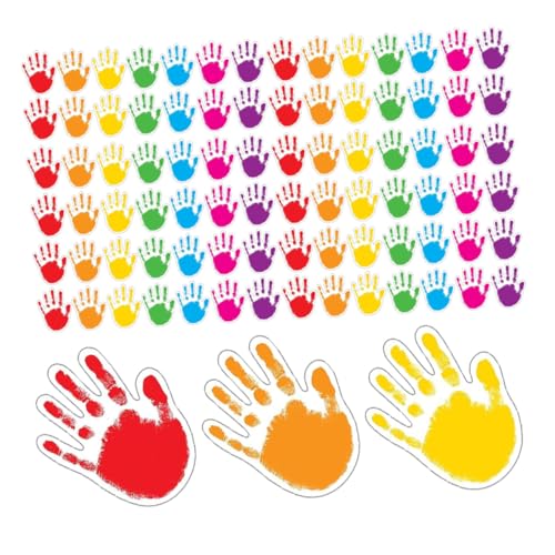 SEWACC 100 Stück Teiliges Bunte Handförmige Papierausschnitte mit Beschreibbarer Oberfläche Vielseitige DIY bastelkarte für Klassenzimmer Schwarzes Brett Kinderzimmer und Kreative SEWACC 100 Stück Teiliges Bunte Handförmige Papierausschnitte mit Beschreibbarer Oberfläche Vielseitige DIY bastelkarte für Klassenzimmer Schwarzes Brett Kinderzimmer und Kreative von SEWACC