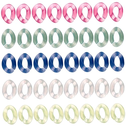 SEWACC 100 Stück Teiliges Bunte Ohrring und Haarclip Verschlüsse DIY Schmuckzubehör in Candy Farben Vielseitige Ketten und Taschen Accessoires für Kreative Bastelprojekte von SEWACC