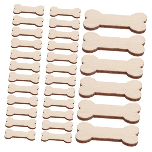 SEWACC 100 Stück Teiliges Diy Holzset Hundeknochen Holzfiguren zum Basteln Unbehandelte Naturbelassene Knochenform Holzornamente für Dekoration und Kreative Projekte SEWACC 100 Stück Teiliges Diy Holzset Hundeknochen Holzfiguren zum Basteln Unbehandelte Naturbelassene Knochenform Holzornamente für Dekoration und Kreative Projekte von SEWACC