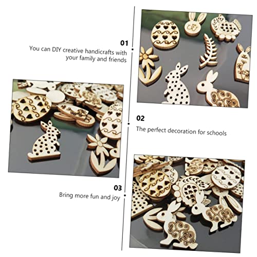 SEWACC 100 Stück Teiliges Ostern Holzrohlinge Naturbelassenem Holz Sorgfältig Poliert zum Bemalen Basteln und Dekorieren für DIY Handwerksprojekte und Frühlingsdeko SEWACC 100 Stück Teiliges Ostern Holzrohlinge Naturbelassenem Holz Sorgfältig Poliert zum Bemalen Basteln und Dekorieren für DIY Handwerksprojekte und Frühlingsdeko von SEWACC