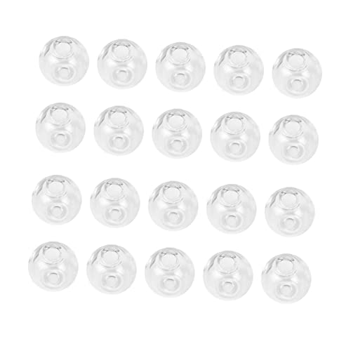 SEWACC 100 Stück Teiliges Transparente Glasperlen mit Geradem Loch Hohl für DIY Schmuckherstellung Langlebige Kugeln als Perlenzubehör für Ohrringe Armbänder Halsketten und SEWACC 100 Stück Teiliges Transparente Glasperlen mit Geradem Loch Hohl für DIY Schmuckherstellung Langlebige Kugeln als Perlenzubehör für Ohrringe Armbänder Halsketten und von SEWACC