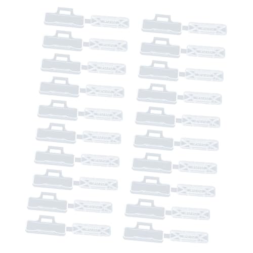 SEWACC 100 Stück Transparente Kabelkennzeichnungsbox aus Robustem Kunststoff und Korrosionsbeständig Flexibel und Langlebig zur Sicheren Kabelbeschriftung und Identifikation für von SEWACC