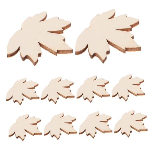 SEWACC 100 Stück Unfertige Holz Ahornblatt Ausschnitte Natürliche Holzblätter für Diy Bastelarbeiten Herbst und Thanksgiving Dekorationen Hochzeiten und Festliche Tischgestaltungen von SEWACC