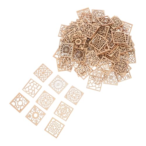 SEWACC 100 Stück Unlackierte Holzquadrate zum Bemalen Blanko Holzverzierungen für DIY Bastelprojekte Natürliche Holzstückchen für Kunst Gravur und Wohnraumdekoration SEWACC 100 Stück Unlackierte Holzquadrate zum Bemalen Blanko Holzverzierungen für DIY Bastelprojekte Natürliche Holzstückchen für Kunst Gravur und Wohnraumdekoration von SEWACC