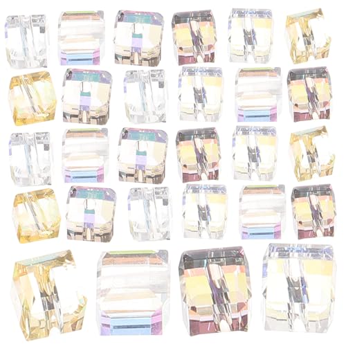 SEWACC 100 Stück Würfel Glasperlen für Schmuckherstellung Langlebige Bunte DIY Glasperlen Auffädeln von Armbändern Halsketten und Schmuckaccessoires SEWACC 100 Stück Würfel Glasperlen für Schmuckherstellung Langlebige Bunte DIY Glasperlen Auffädeln von Armbändern Halsketten und Schmuckaccessoires von SEWACC