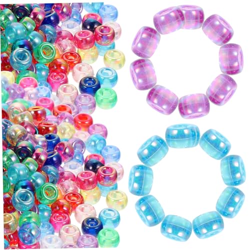 SEWACC 1000 Stück Teiliges Acryl Perlen Große Pferde Perlen für DIY Armband Schmuckherstellung Bunte Leichte Bastelperlen zum Auffädeln und Armbänder Machen SEWACC 1000 Stück Teiliges Acryl Perlen Große Pferde Perlen für DIY Armband Schmuckherstellung Bunte Leichte Bastelperlen zum Auffädeln und Armbänder Machen von SEWACC