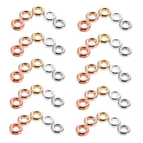 SEWACC 1000 Stück Teiliges Flacher Runder Spacer-perlen aus Langlebigem Ccb-material Metallisch Glänzend für DIY Schmuckherstellung von Armbändern Halsketten und Ohrringen Vielseitig SEWACC 1000 Stück Teiliges Flacher Runder Spacer-perlen aus Langlebigem Ccb-material Metallisch Glänzend für DIY Schmuckherstellung von Armbändern Halsketten und Ohrringen Vielseitig von SEWACC