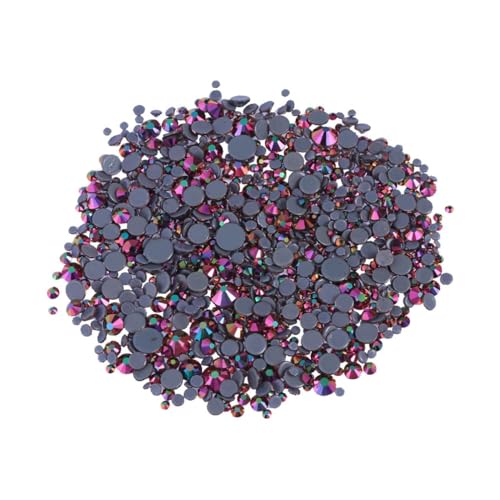 SEWACC 1000 Stück Teiliges Set Gemischte Flache Kristall Glasperlen zum Auffädeln Dekorative Bastelperlen für Schmuckherstellung DIY und Bastelprojekte Langlebige Glasperlen Mix von SEWACC