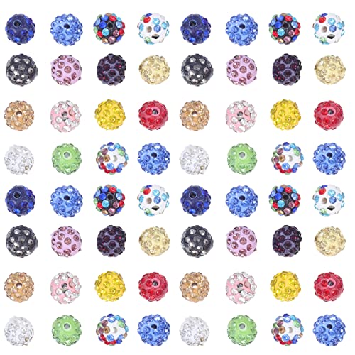 SEWACC 100Stücke DIY Perlen Ab Polymer Clay Perlen mit Diamant Applikation für Armband und Schmuckherstellung für Kreative Bastelprojekte SEWACC 100Stücke DIY Perlen Ab Polymer Clay Perlen mit Diamant Applikation für Armband und Schmuckherstellung für Kreative Bastelprojekte von SEWACC
